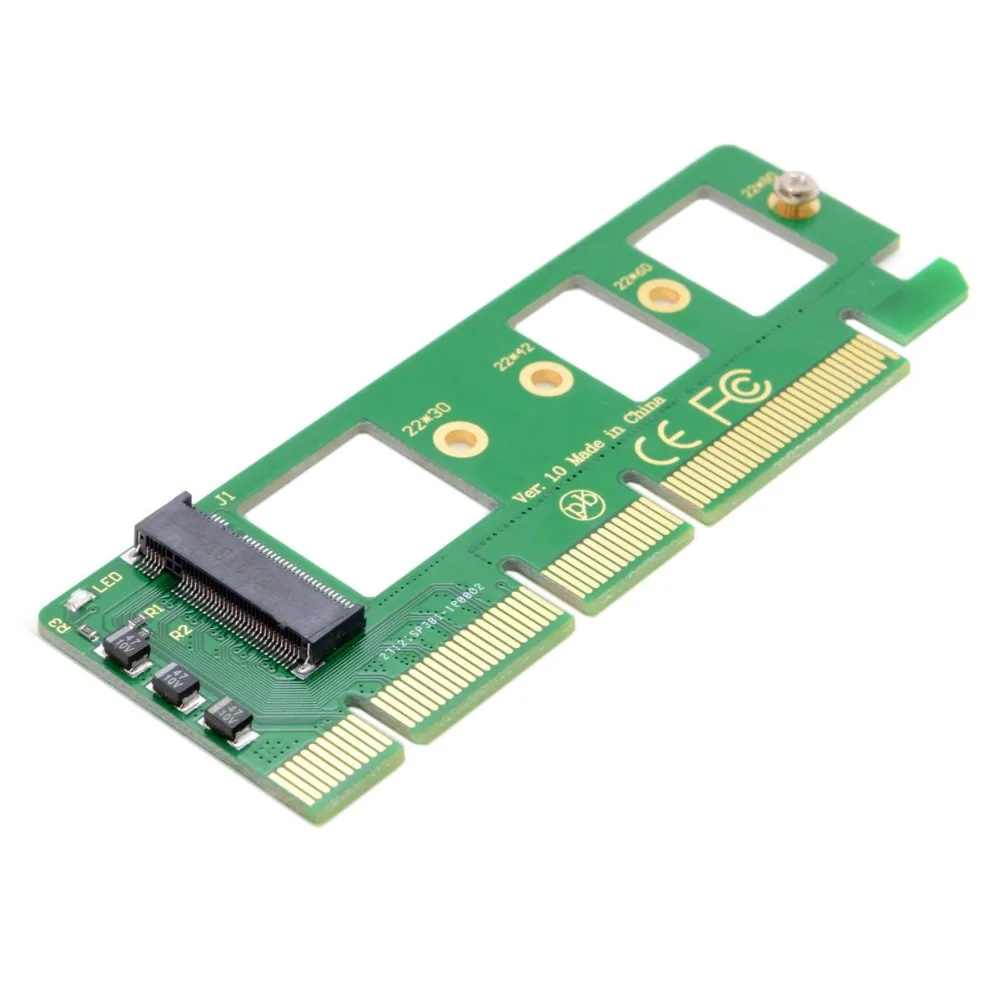 NGFF M key NVME AHCI SSD для PCI E 3 0 16x x4 адаптер XP941 SM951 PM951 A110 m6e 960 EVO SSD|Компьютерные кабели и