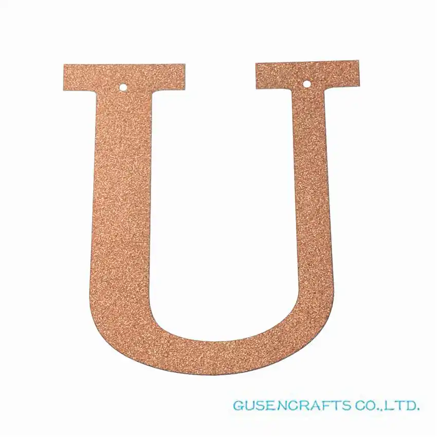 Coral U 1 шт./партия, 13 см, индивидуальная гирлянда с надписью, Коралловая блестящая бумага баннер с надписью для фотосъемки, украшения для дня рождения - Цвет: Coral U