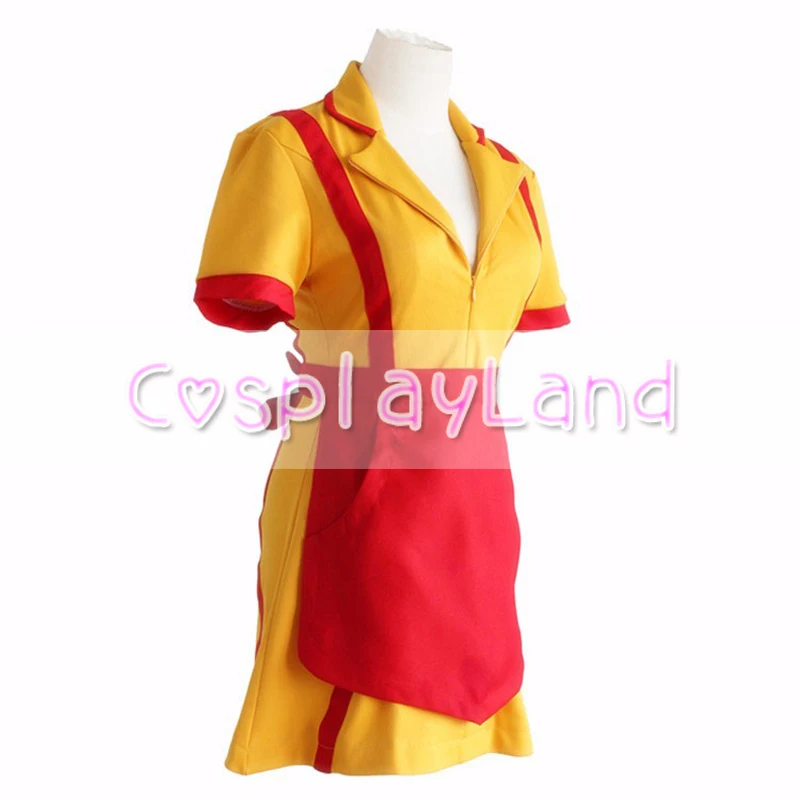 2 сломался девушки костюм Макс и Кэролайн форма французской горничной косплей