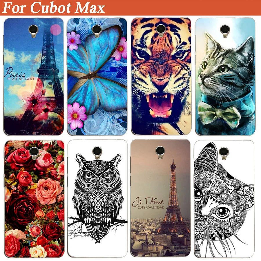 Для Cubot Max чехол 2017 новая мода сделай сам УФ окрашенные цветной тигр филин Роза
