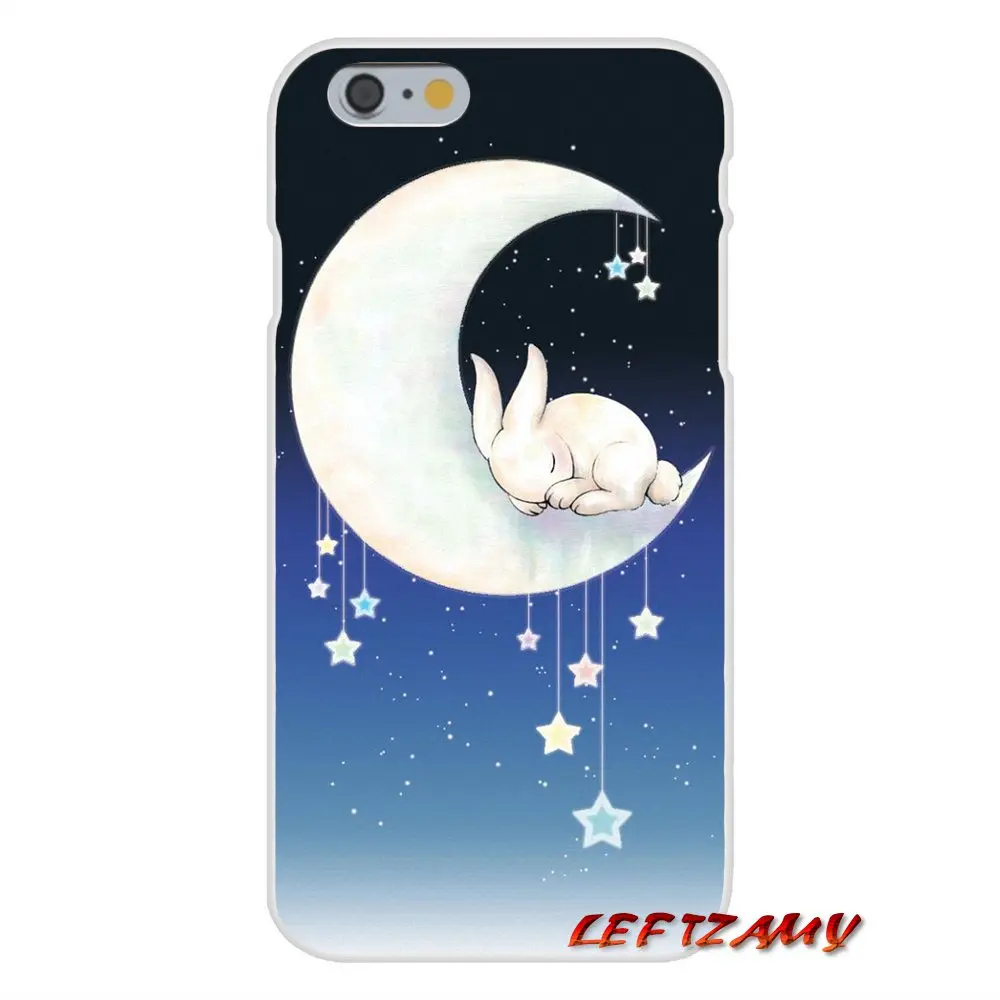 Силиконовый чехол для Samsung Galaxy A5 A6S A7 A8 A9S Star J4 J6 J7 J8 Prime Plus 2018 Moon Bunny rabbit стильный