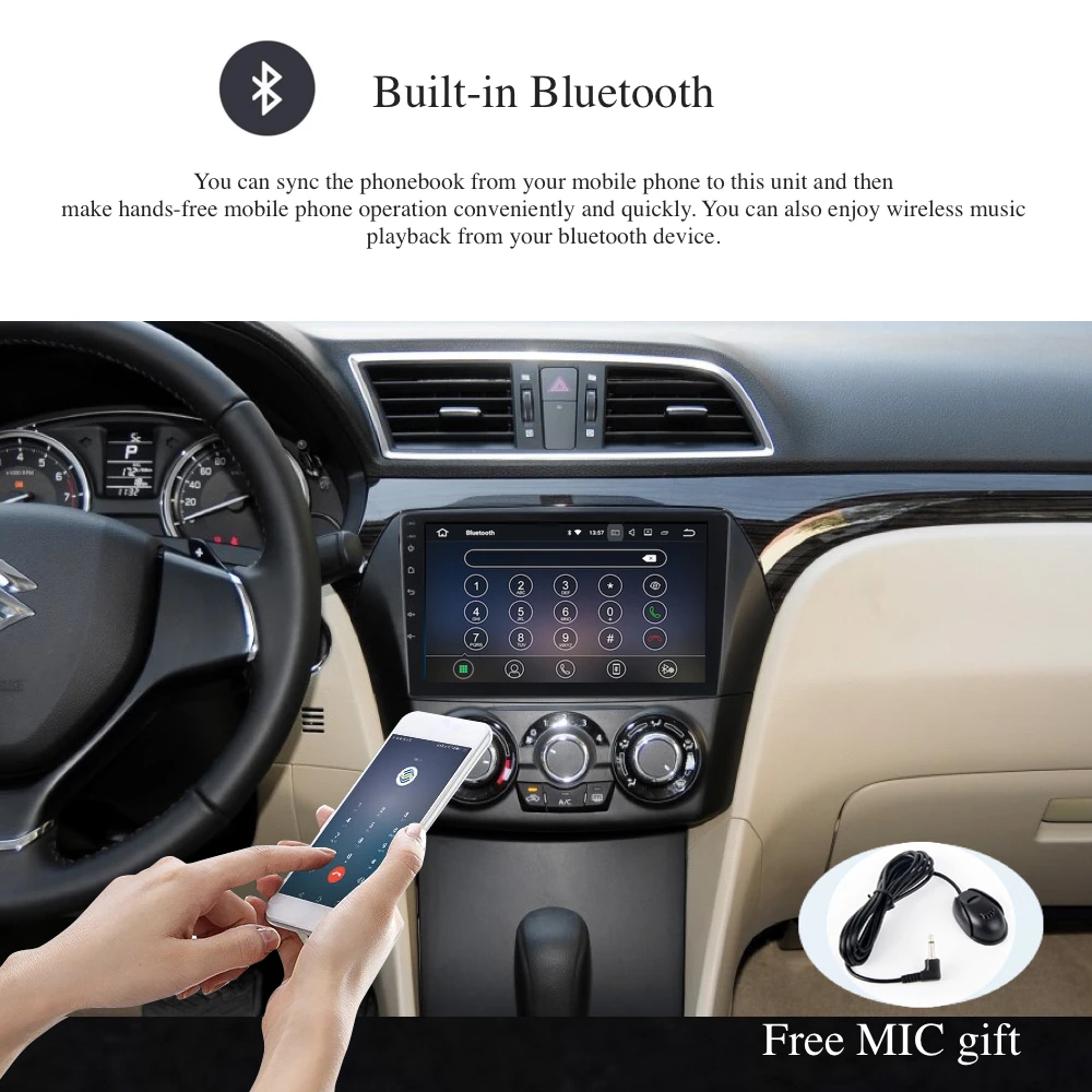 Автомобильное радио GPS Android 8 0/7 1 для Suzuki Alivio Ciaz мультимедиа 2015 2016 2017 IPS экран