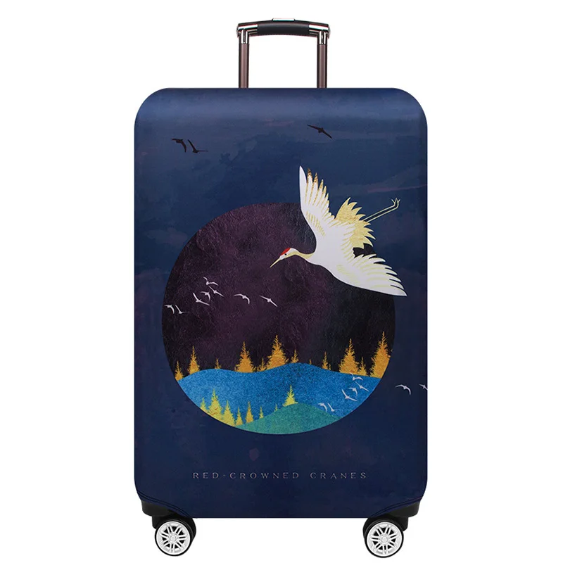 D Luggage Cover Чехол для багажа для путешествий, эластичные Защитные чехлы для багажа, Suitable18-32 дюймов, чехол для костюма, пылезащитный чехол, аксессуары для путешествий - Цвет: D Luggage Cover