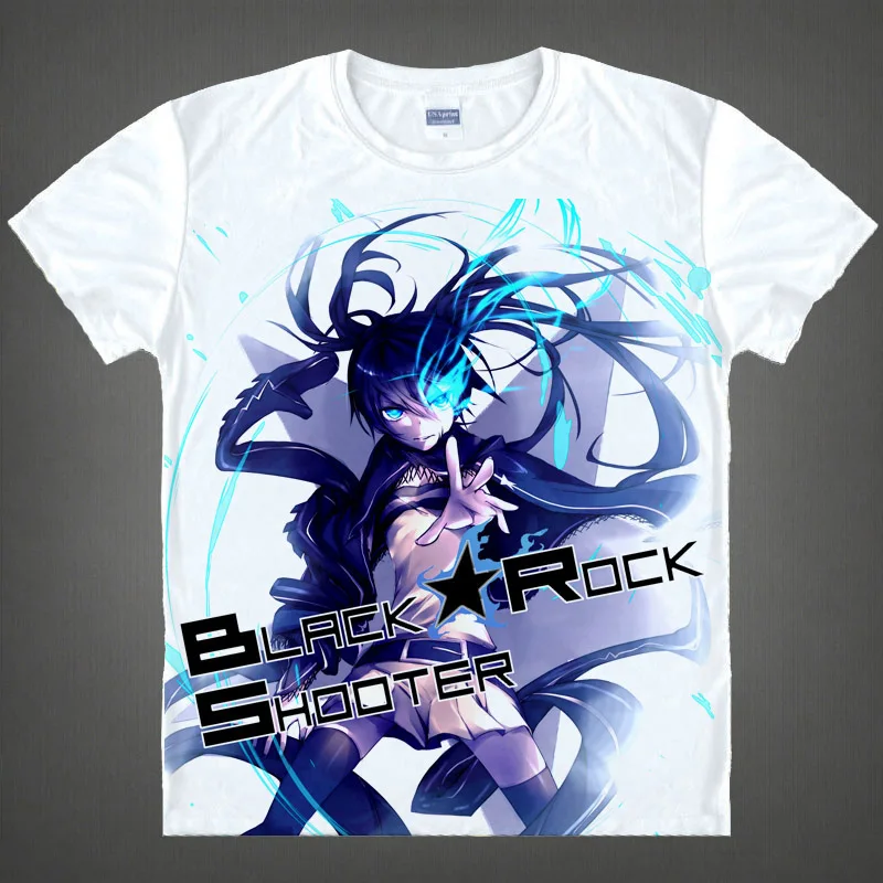 Футболки для косплея BLACK ROCK SHOOTER с принтом Мато куруа футболки коротким рукавом