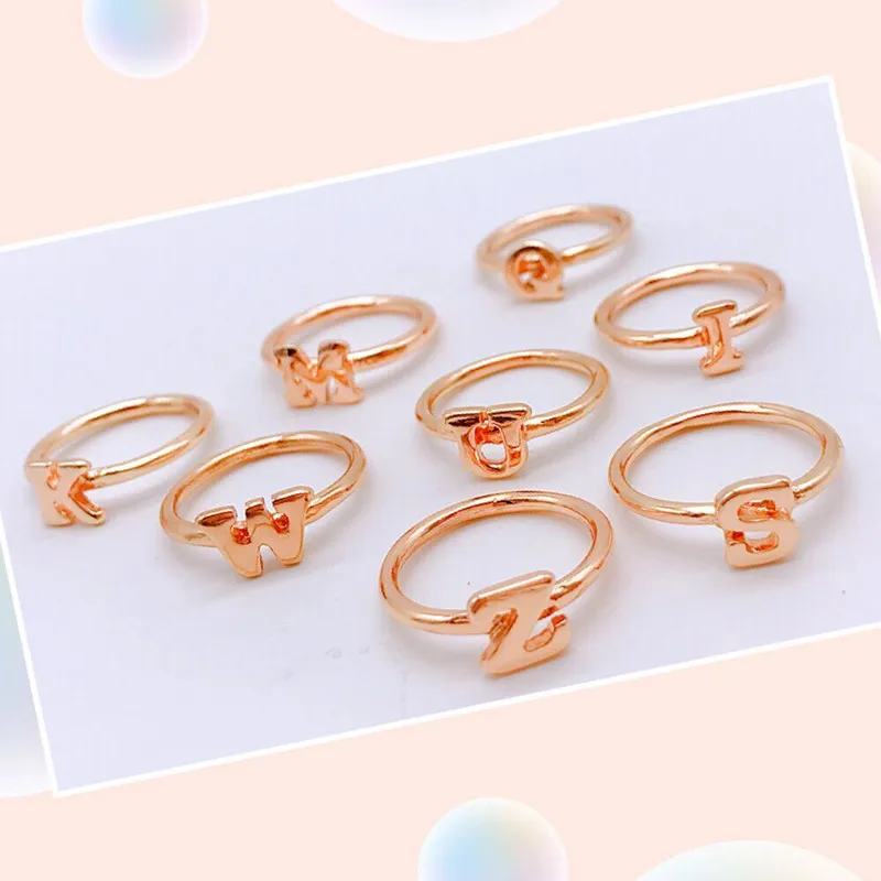AD JZ25892/TRACYSGER/горячая Распродажа начальное кольцо с надписью Капитал|letter ring|ring