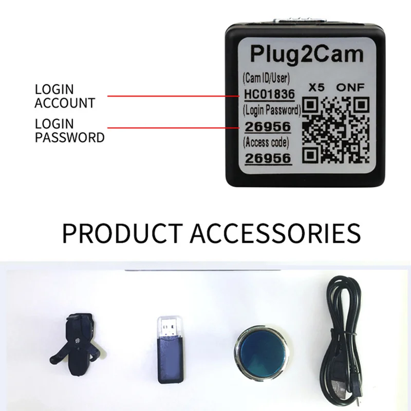 Портативная беспроводная камера ночного видения 1080P HD Магнитная Wi Fi IP мини P2P веб