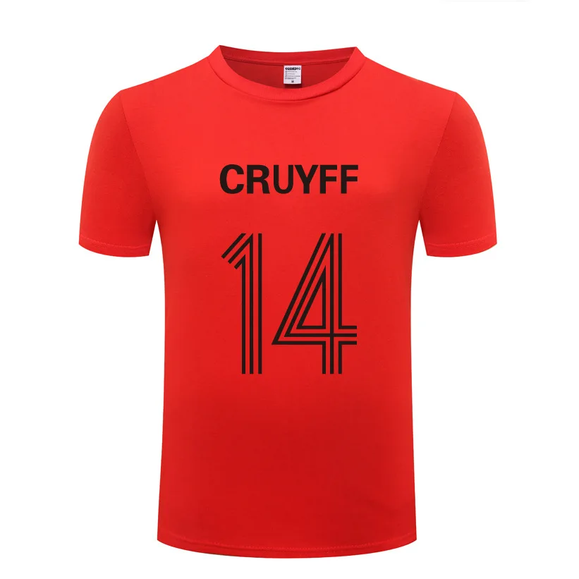 Мужская футболка с принтом JOHAN CRUYFF хлопковая коротким рукавом и круглым вырезом