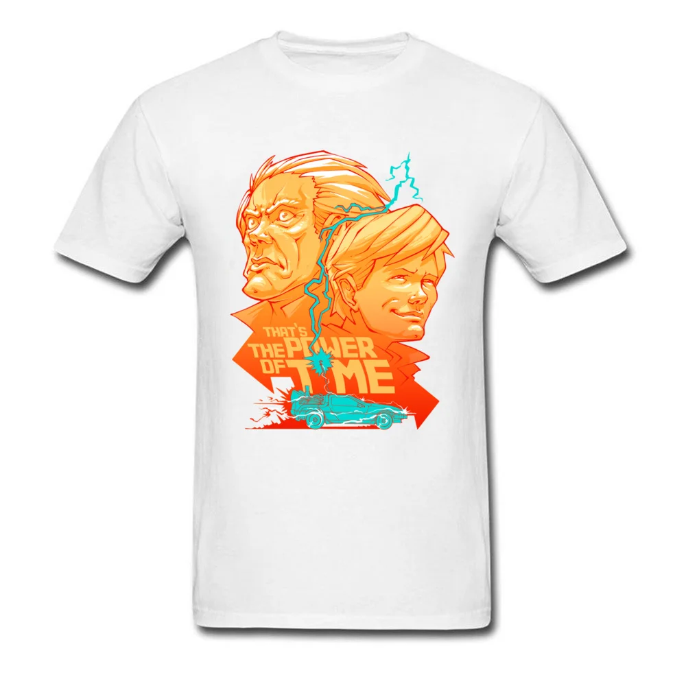 Мужская футболка Power Of Time хлопковая Футболка с изображением машины Доктор Кто