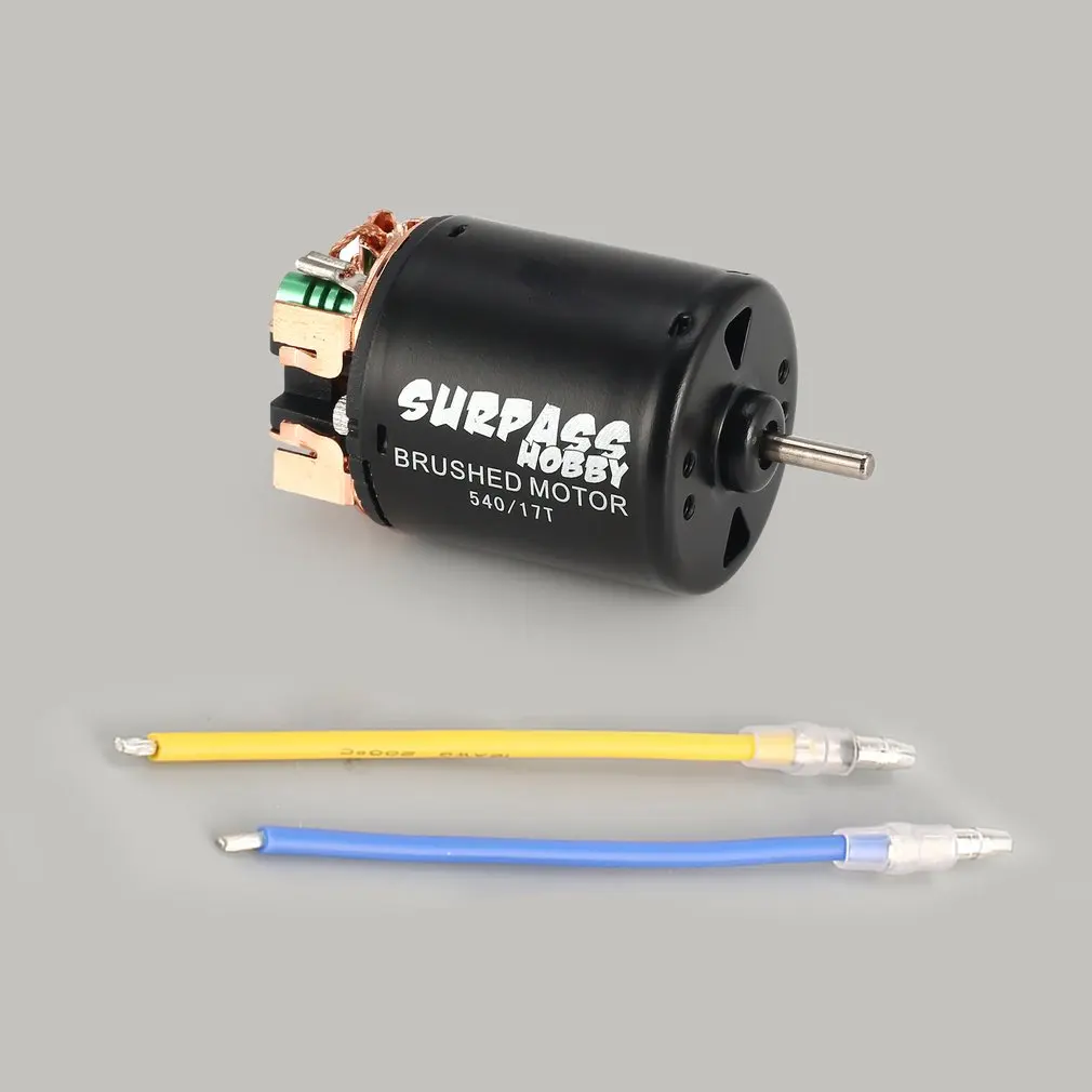 Мотор AUSTAR AX 540 13T, 17T, 21T, 23T, 27T, 35T, 45T, 55T, 80T, щеточный для 1/10 ON/Off-Road, для скалолазания, дрифт-тур, Радиоуправляемый автомобиль