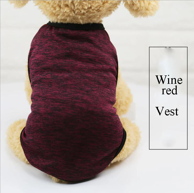 Теплая одежда для собак для маленьких собак, зимняя хлопковая одежда для животных, пальто, куртка, пальто, мягкая одежда для собак-питомцев, толстовка с капюшоном для собак - Цвет: Бургундия