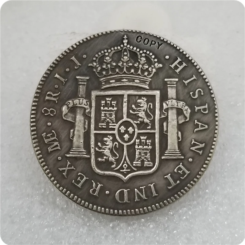 1791 Великобритания 8 Reales George III Coinage coin КОПИЯ БЕСПЛАТНАЯ ДОСТАВКА|Безвалютные