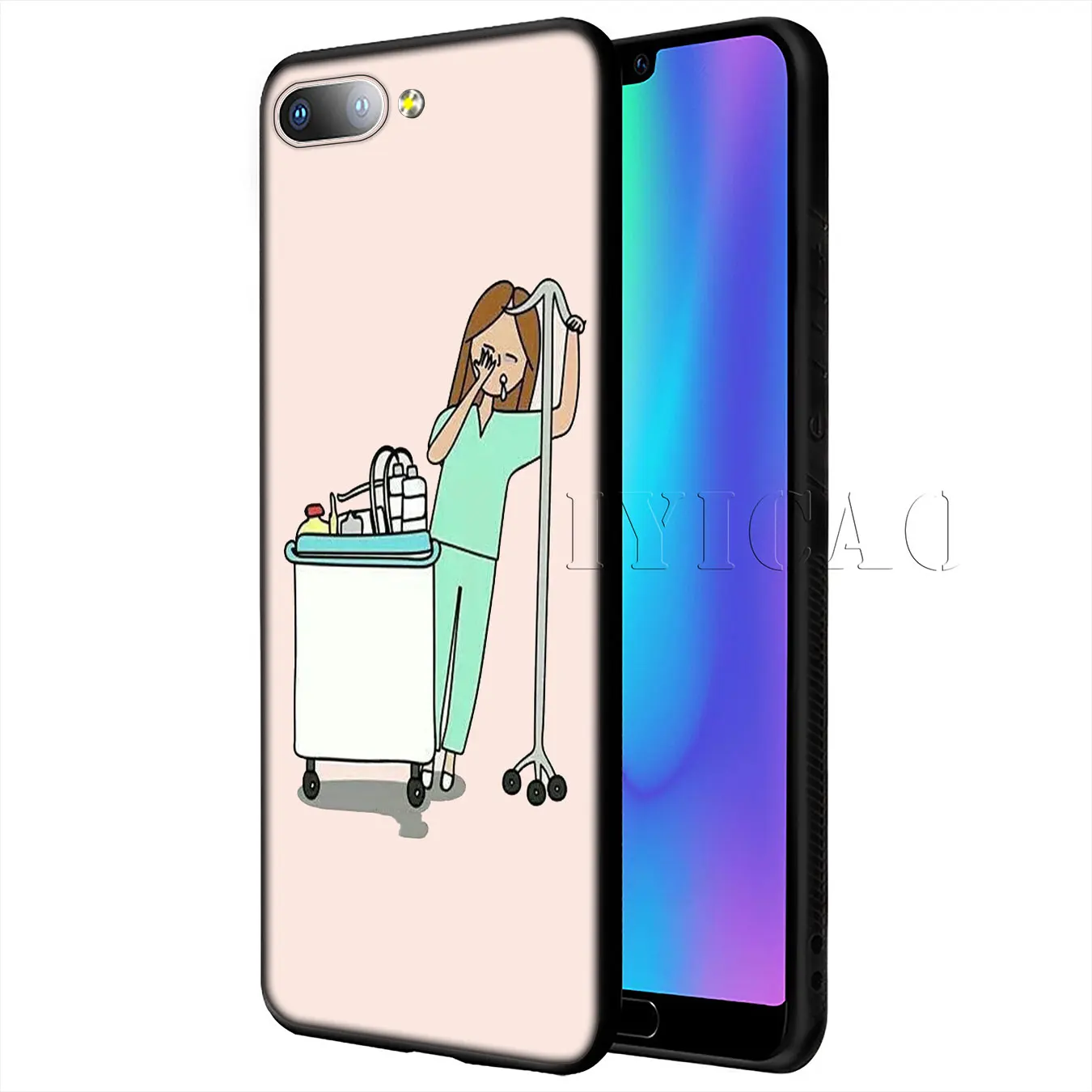 Cartoon Doctor Nurse Hot Fashion Fun Dynamic Case for Huawei Y9 Y7 Y6 Prime 2019 Honor 20 8C 8X 8 9 9X 10 Lite 7C 7X 7A Pro |