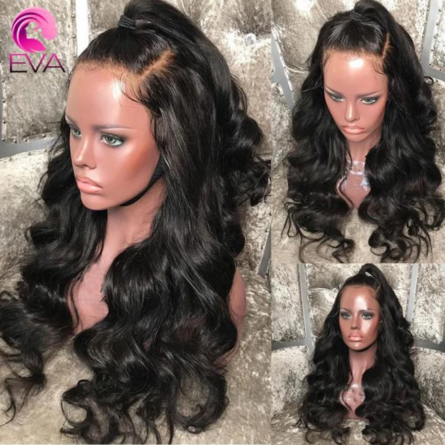 13x6 Синтетические волосы на кружеве человеческих волос парики для черный Для