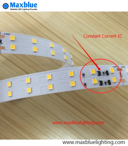 5m/reel DC22-27V 2835 High CRI>90Ra Constant Current LED Strip, Double Row 140leds per meter nonwaterproof LED tape