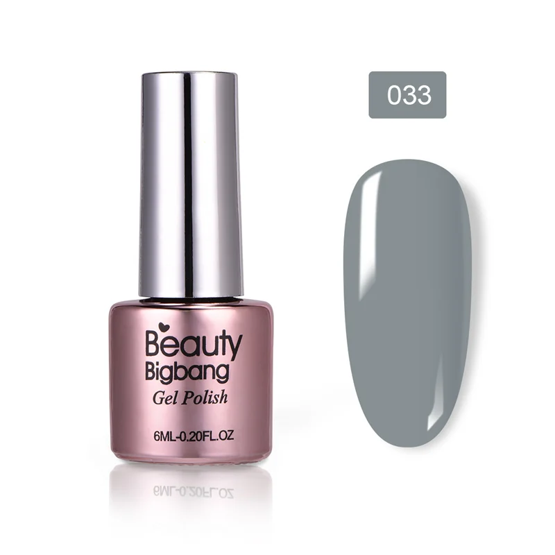 33 BeautyBigBang, 6 мл, 36 цветов, замачиваемый Гель-лак для ногтей, УФ-гель, верхнее покрытие, матовое покрытие, лаки для ногтей, для маникюра, верхнее покрытие, не протирается - Цвет: 33