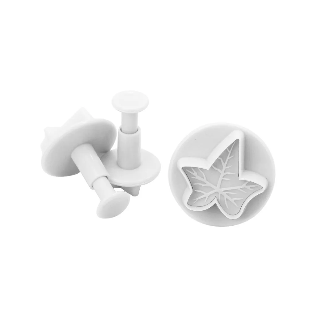 3 шт./компл. форма в виде кленовых листов Fondant для печенья торта Sugarcraft Плунжер