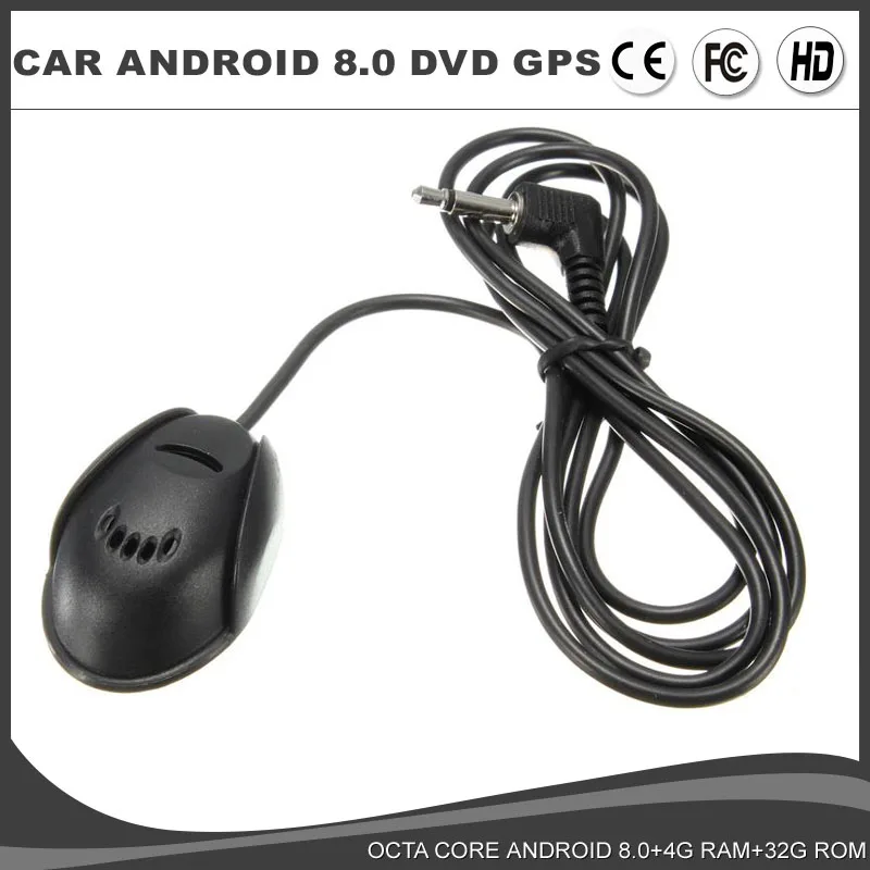 

Microphone For Headrest Stereo External Microphone Mini MIC for Car Android DVD GPS Player Vehicle with 3.5MM Jack