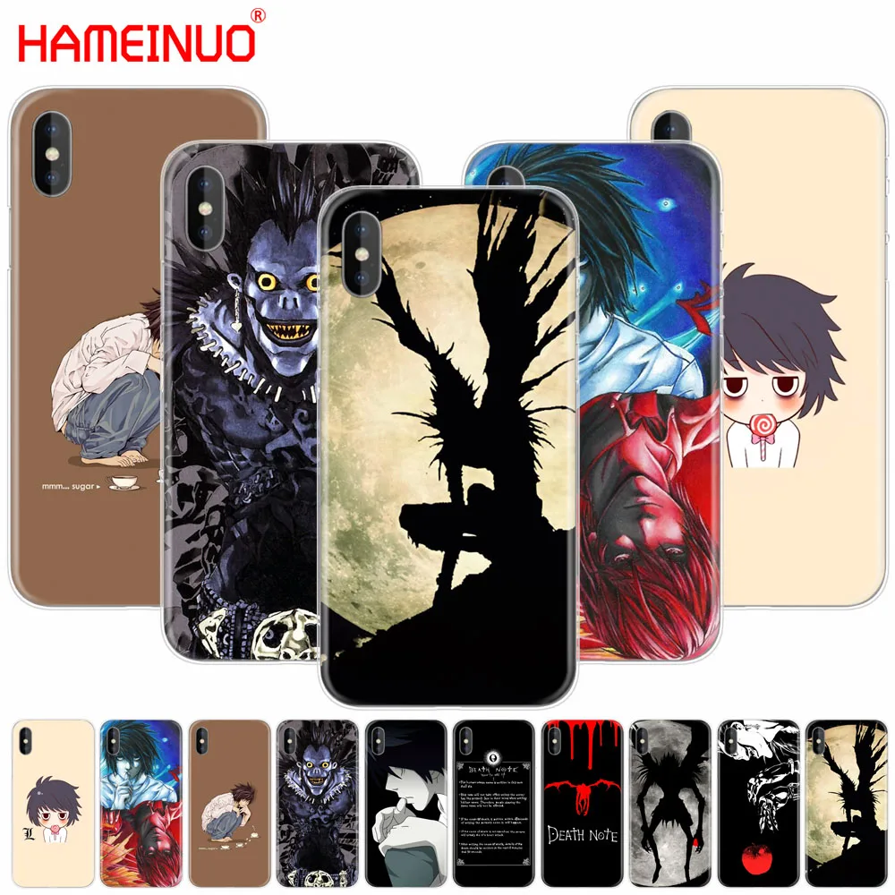 hameinuo anime death note cell phone cover case for iphone x 8 7 6 4 4s 5 5s se 5c 6s plus free global shipping