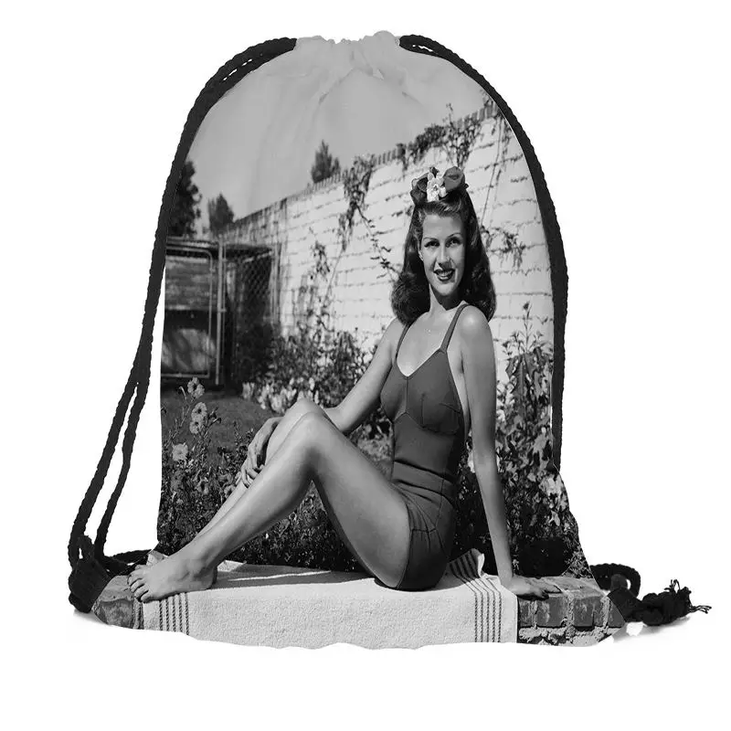 Рюкзак Rita Hayworth с принтом на шнурке дорожные пляжные школьные сумки большая