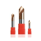 Сверло точечное HRC55, 3 мм, 4 мм, 5 мм, 6 мм, 8 мм, 10 мм, 90 градусов, для обработки отверстий, вольфрамовая карбидная сталь инструменты для снятия фаски, 10 шт.