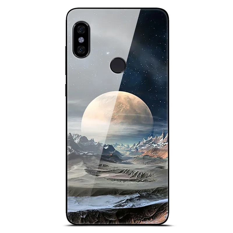 Чехол из закаленного стекла для Xiaomi Redmi Note 5, чехол с изображением планеты космос, стеклянный чехол на заднюю панель для Xiomi Redmi Note 5 Pro Redmi note5, 64 ГБ, 32 ГБ - Цвет: 20