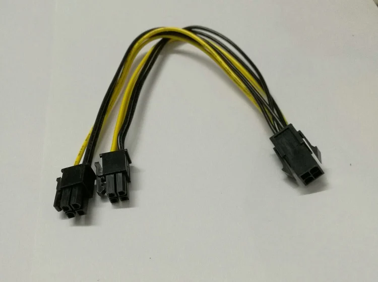 Бесплатная доставка высококачественный 4 контактный разветвитель ЦП на 2 * 18AWG