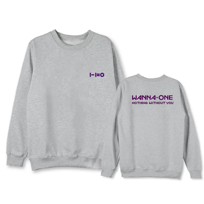 WANNA ONE album укороченная куртка с круглым воротником для мужчин и женщин длинными