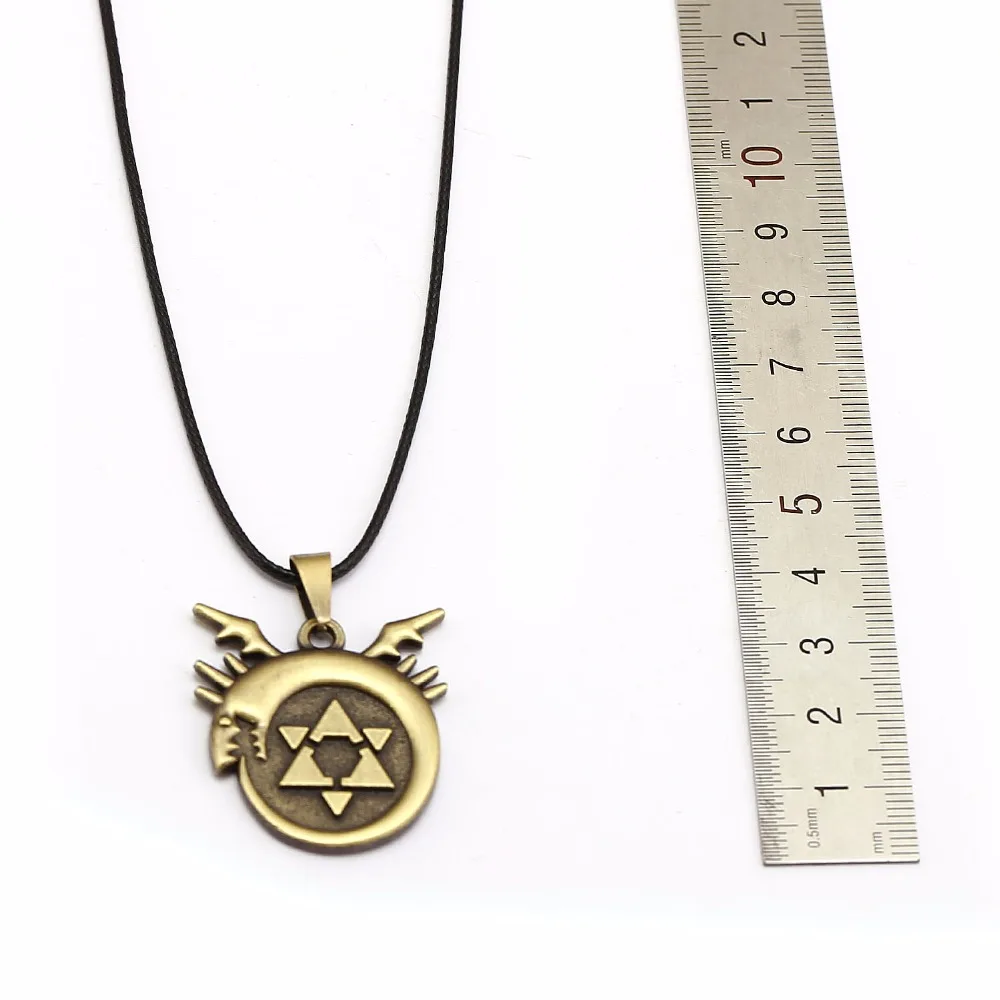 HSIC аниме винтажный цельнометаллический алхимик Эдвард веревочная цепочка кулон