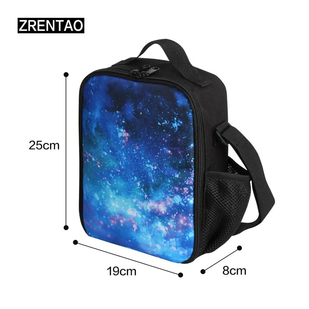 Маленькая/средняя джинсовая сумка для еды Термосумка водонепроницаемый Оксфорд