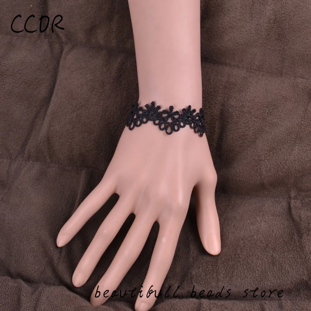 CCOR различные готические браслеты винтажные черные кружевные для женщин 1 шт. |