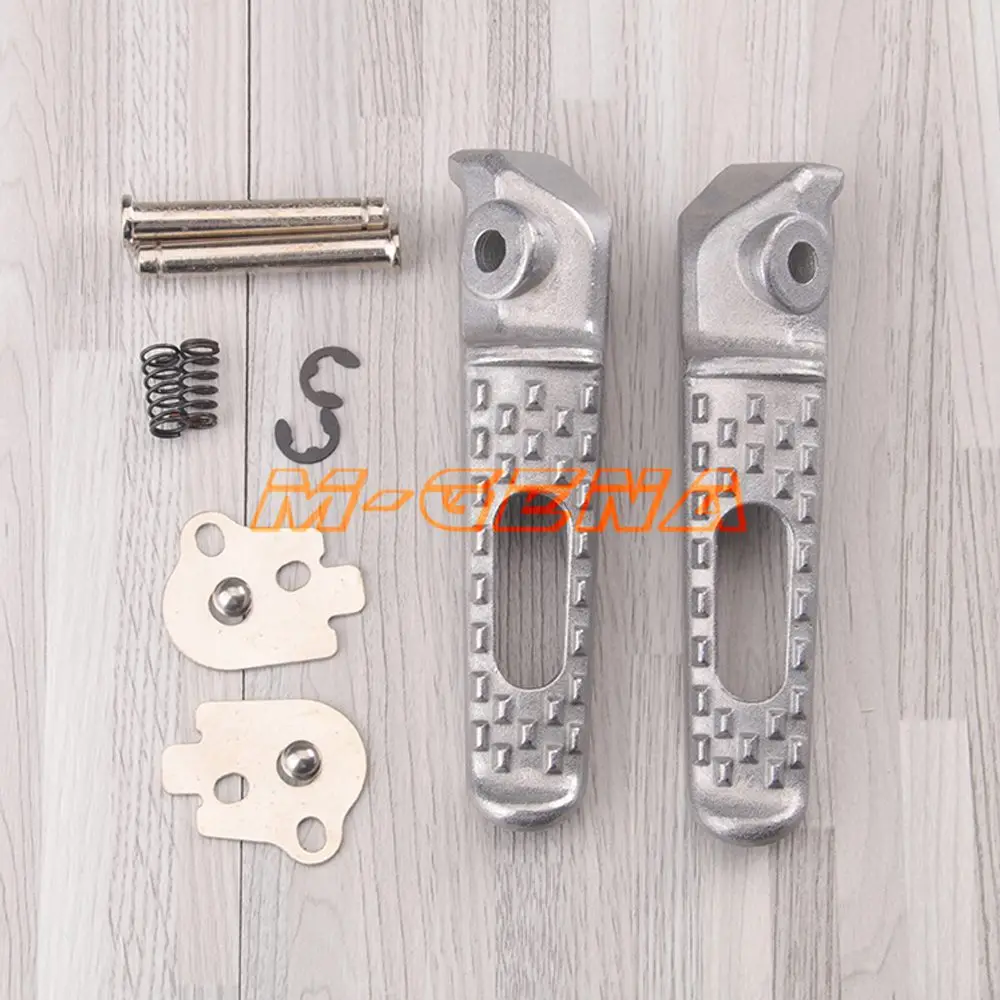 silver Rear Мотоциклетные Передние Задние подножки для HONDA CBR600 F4 F4I F5 CBR900 CBR1000 VTR1000 CBR 600RR CBR1000RR - Цвет: silver Rear