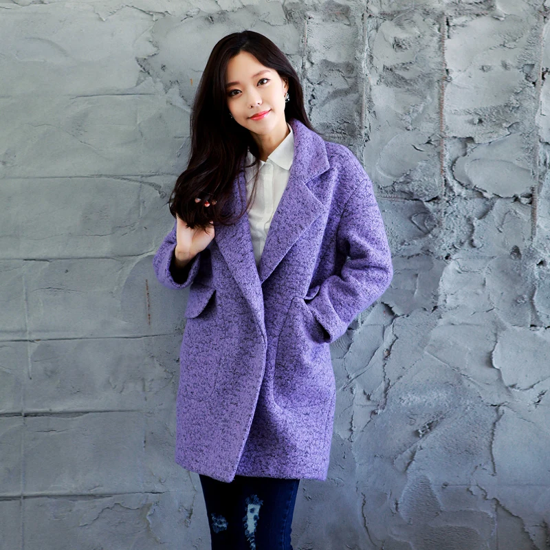 Европейское модное женское Шерстяное Пальто новинка 2018 длинное плотное