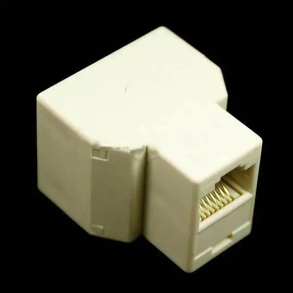DragontailPeak New RJ45 Network Cable 1-to-2 Female-Female Spliter Coupler |
