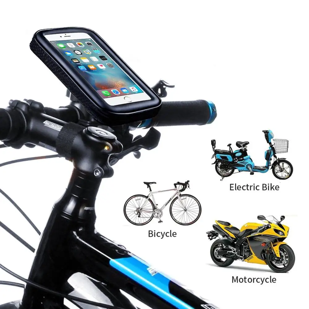 Waterproof Bicycle Cell Phone Holder Motorcycle Handlebar Bag Case for iPhone Xs Xr X 8 7Plus Bike Phone Mount for Samsung S9 S8