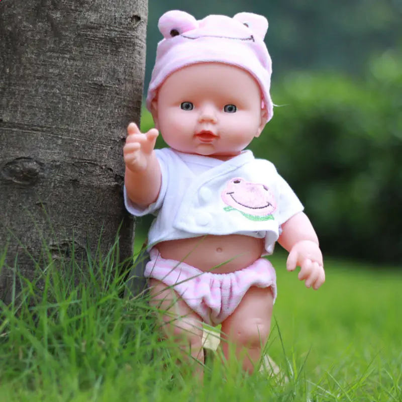 [Верх] 30 см Реалистичного Reborn Baby Doll может говорить звук кукла 100% безопасный мягкий
