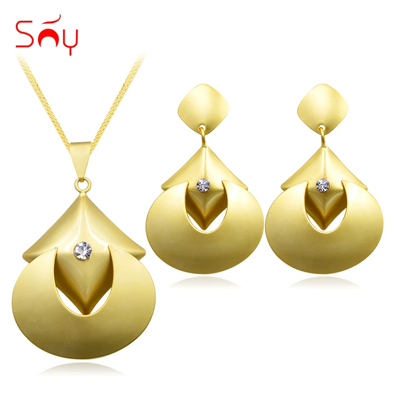Ювелирные изделия Sunny Jewelry модные ювелирные 2021 женские серьги ожерелье с кулоном