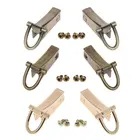 2 боковые металлические зажимы, фурнитура, застежка, аксессуар для изготовления сумок своими руками, сумки через плечо