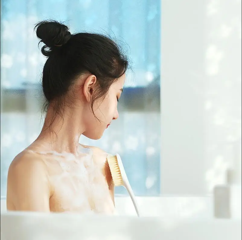 

2019 длинная ручка Задняя щетка для тела спа ванна душ Губка очищающий скраб массаж кожи отшелушивающий набор для ванной комнаты