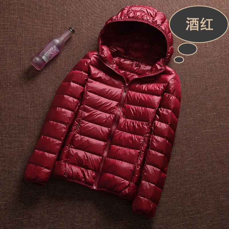 Женский ульсветильник пуховик на 90% белом утином пуху с капюшоном|hooded down|hood hoodhood