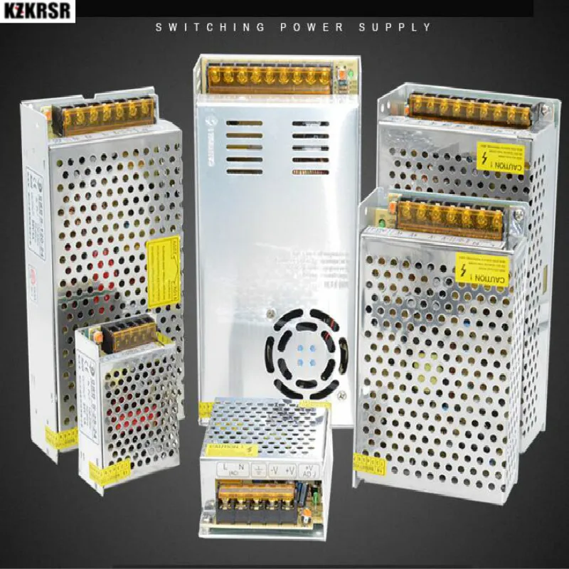 5 V Регулируемый переключатель Трансформатор Питание 5A 10A 20A 30A 40A 60A AC/DC 25 W 50 W 100 W 150 W 200 W 300 W драйвер для светодиодный полосы