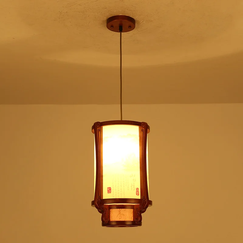 Китайский Кофе Дерево Искусство подвесные светильники Ретро Классический