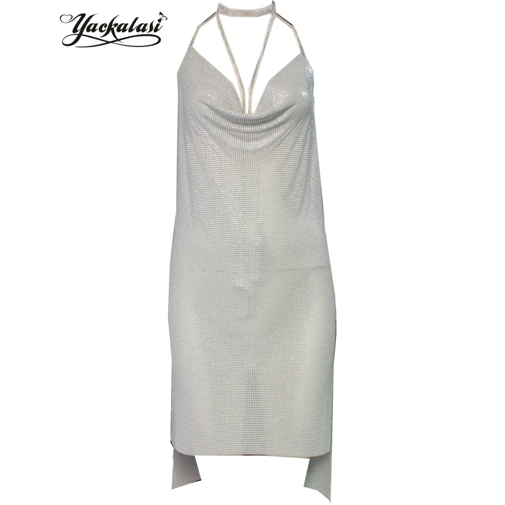 YACKALASI вечернее платье женская сексуальная клубная одежда цвета слоновой кости