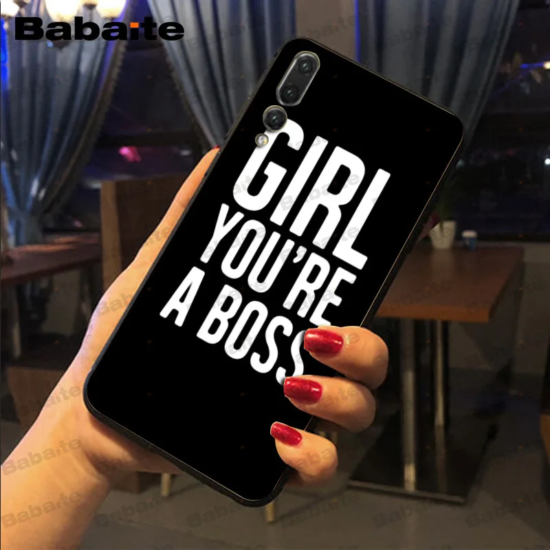 Babaite Boss Girl Lady like a boss сотовый Чехол для телефона huawei mate 10 lite p20lite p9lite nova 3i honor 8x mate20 pro funda - Цвет: A9