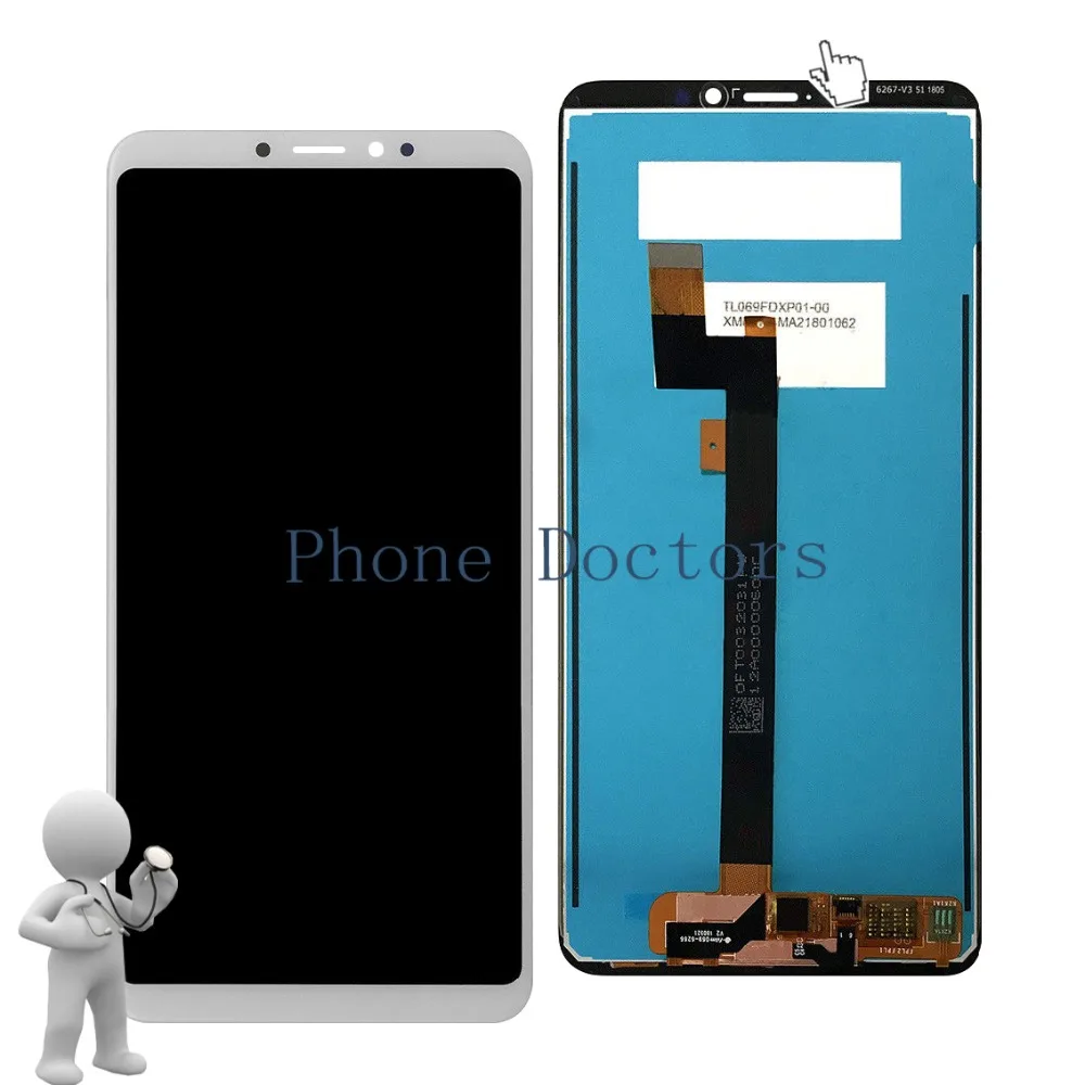 6.9 inch Full LCD DIsplay + Touch Screen Digitizer Glass Assembly For Xiaomi Mi Max 3 M1804E4A / M1804E4C M1804E4T | Мобильные