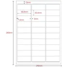 GL-33L 100 листов белая этикетка наклейка 30-up 3000 шт 66,6 мм * 25,4 мм на размер буквы наклейка самоклеющаяся этикетка 3x10