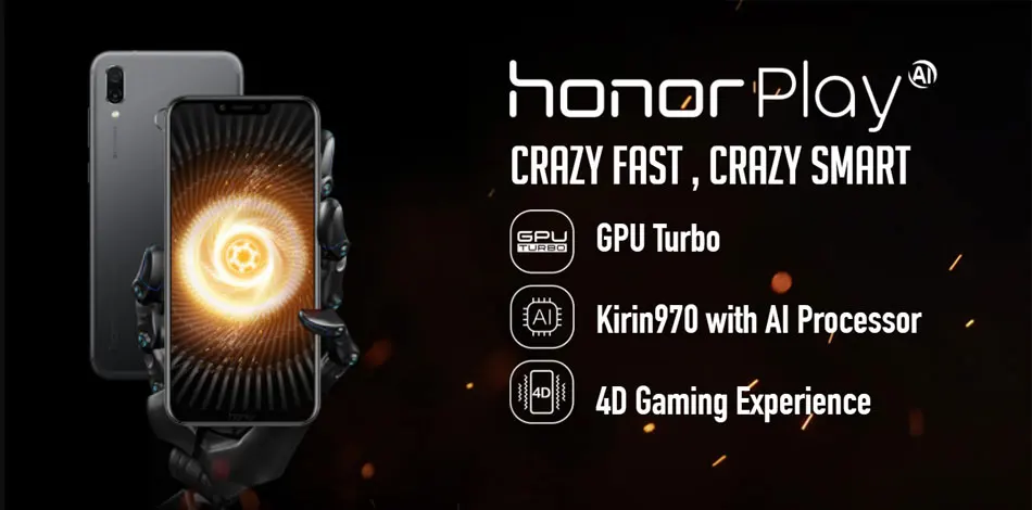 6," Глобальная прошивка Honor Play мобильный телефон 6 ГБ ОЗУ 64 Гб ПЗУ 2340x1080 Восьмиядерный 3750 мАч аккумулятор 4G LTE Android 8,1 смартфон