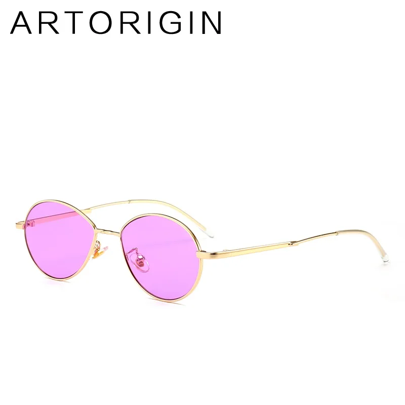 Брендовые женские солнцезащитные очки Овальный дизайн милые оттенки красный