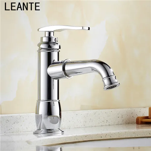 LEANTE Copper single hole basin faucet hot and cold water sanitary ware 9017 | Обустройство дома