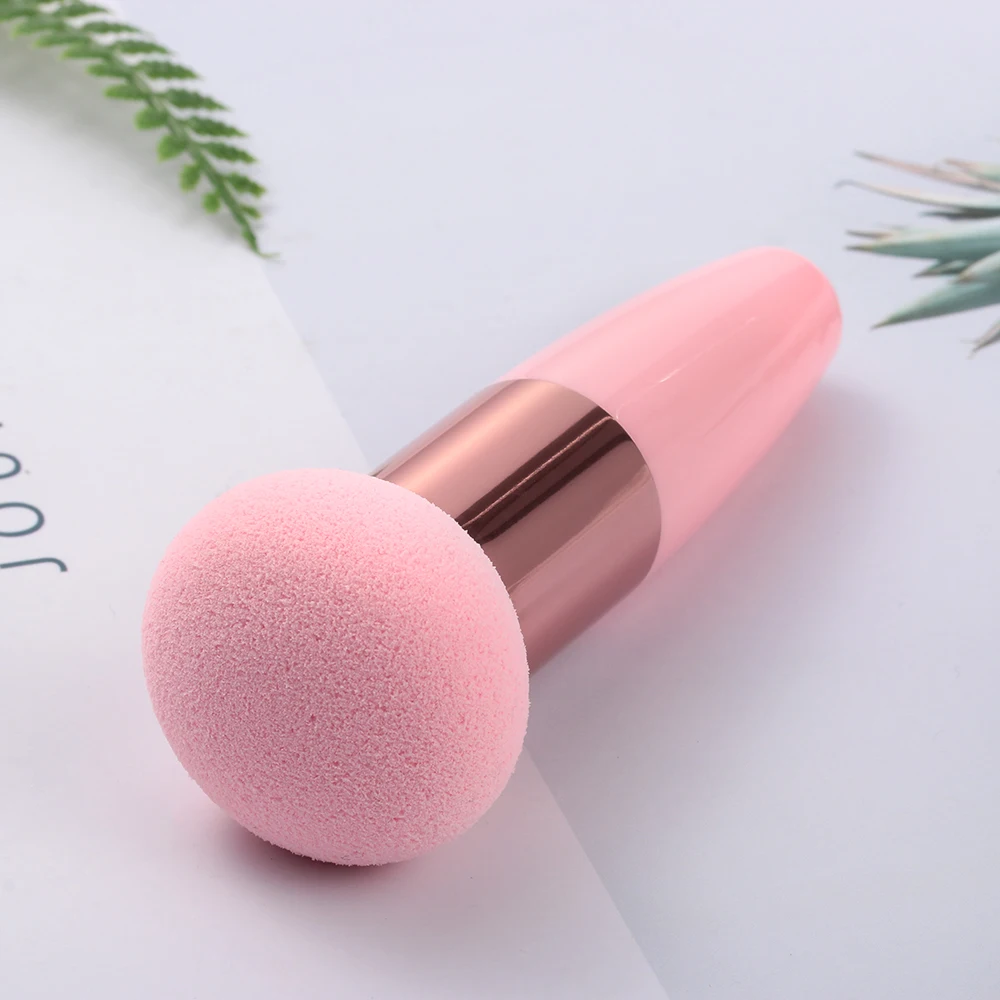 1PC Women Mushroom Head Foundation Powder Beveled Makeup Sponge Beauty Cosmetic Puff Face Brushes Tools with Handle |