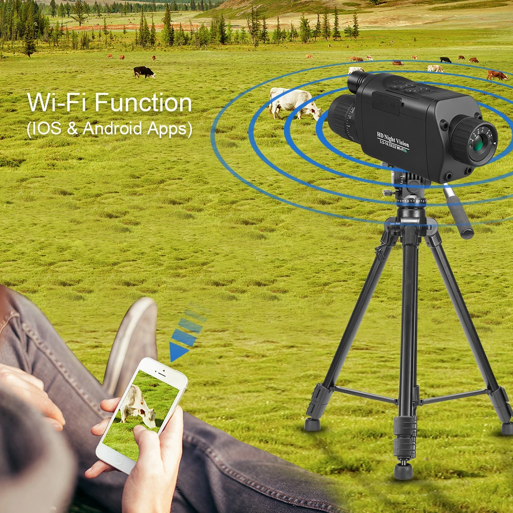 Bestguarder 720 HD ночное видение с функцией Wifi Профессиональный охотничий инфракрасный